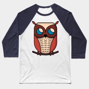 cute owl on a branch Baseball T-Shirt